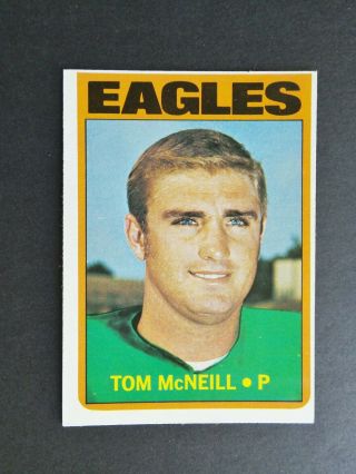 1972 Topps Football 314 Tom Mcneill Exmt - Nrmt Set Break
