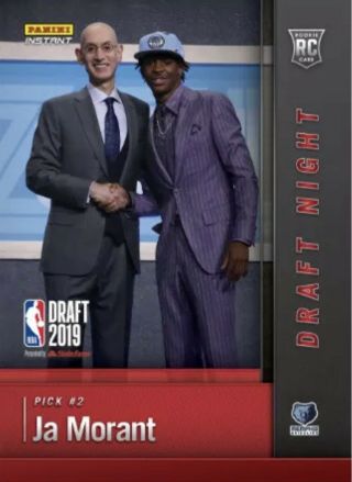 2019 - 20 Panini Instant Ja Morant Rc Grizzlies First Nba Rookie Card