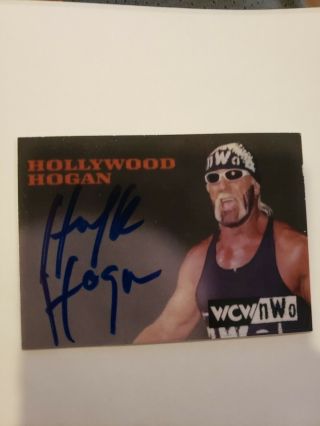 Rare 1998 Topps Wcw Nwo Hollywood Hulk Hogan Autograph Auto Jsa Authenticated