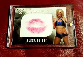 Alexa Bliss Kiss Card /99 Topps Wwe 2017 Great Print One Touch