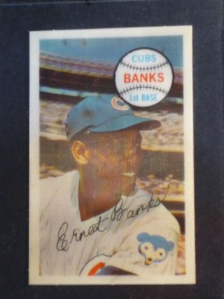 1970 Topps Kelloggs Ernie Banks 40 Cubs Nm,  Light Scratch Marks (inv 319)