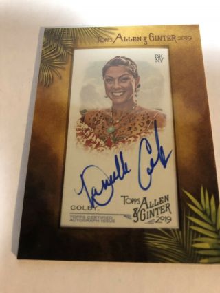 2019 Topps Allen Ginter Mini Framed Auto Danielle Colby Ma - Dc Signed Autograph