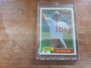 1981 Topps Joe Montana Rookie Card Rc 216 San Francisco 49ers
