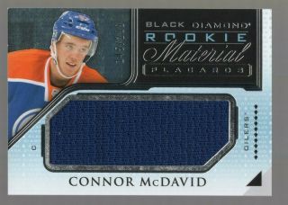 Connor Mcdavid 2015 - 16 Black Diamond Rookie Material Placards 145/299 Oilers