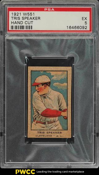 1921 W551 Strip Card Tris Speaker Psa 5 Ex (pwcc)