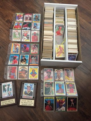 Old Baseball/trading Cards 70’s - 80’s Ozzie Smith,  Dale Murphy,  Pete Rose & More