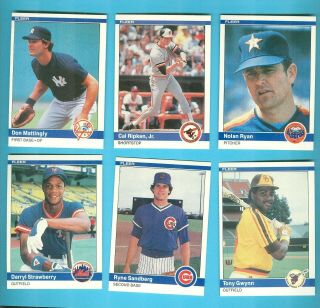 1984 Fleer Baseball Card Complete Set Of 660 Cards - From Recent Closet Find