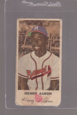 1954 Johnson Cookie Baseball Card 5 Hank Aaron Rookie