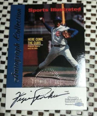1999 Fleer Sports Illustrated Fergie Jenkins Auto Chicago Cubs Autograph