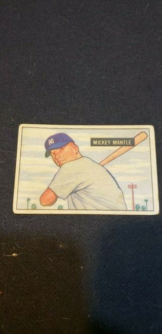 1951 Bowman Mickey Mantle PSA ? AUTHTCT 2