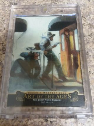 2015 Goodwin Champions Art Of The Ages The Great Train Robbery Nc Wyeth,  Auto.