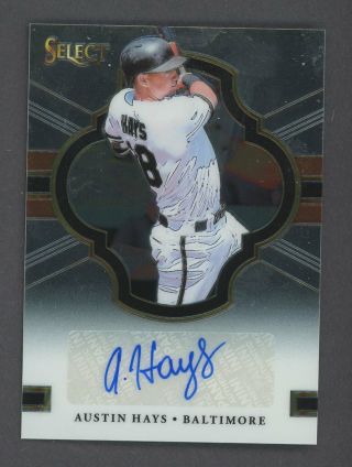 2018 Select Austin Hays Rc Rookie Signed Auto Baltimore Orioles