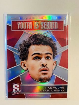 2018/19 Spectra - Trae Young - Rookie - Headliners - Red Ssp - Case Hit