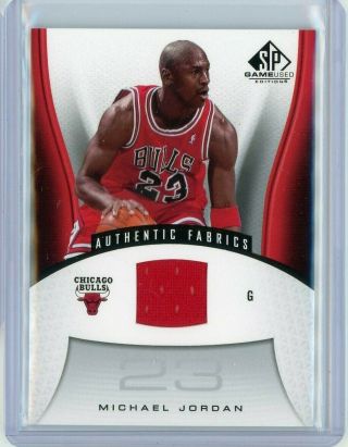 2006 - 07 Sp Game Edition Michael Jordan Jersey Relic Authentic Fabrics Bulls