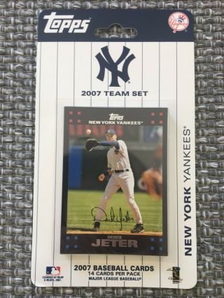 Topps 2007 Team Set York Yankees Mlb Baseball Card Factory