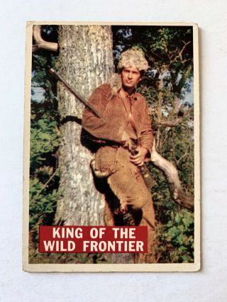 1956 Topps Davy Crockett Orange Back 1 King Of The Wild Frontier - Vg,