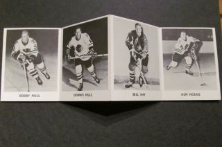 1965 - 66 COCA - COLA Chicago Blackhawks 18 Cards Set Attached ESPOSITO RC,  HULL. 5