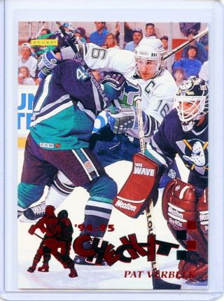 1994 - 95 Score Check It Ci18 Pat Verbeek Hartford Whalers