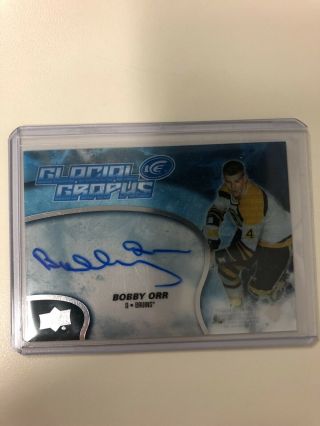 Upper Deck Ice 2018 - 19 Glacial Graphs Bobby Orr Auto Card Groupe A