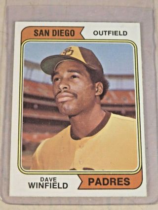 1974 Topps 456 Dave Winfield Hof Rc Rookie Card Nm
