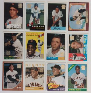 (19) Partial Set - 1997 Topps Willie Mays Reprints