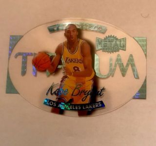 Kobe Bryant 1997 - 98 Metal Universe Titanium Die - Cut Acetate Los Angeles Lakers