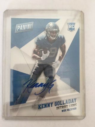 Kenny Golladay Rc Auto 2017 Black Friday Detroit Lions - Stated Print Run 25