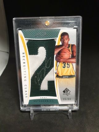 Kevin Durant 2007 - 08 Sp Authentic Recruiting Class Rookie Patch Auto /60 (5/60)