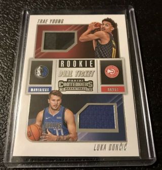 2018 - 19 Panini Contenders Basketball Luka Doncic/trae Young Rookie Dual Ticket