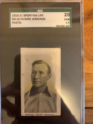 1910 - 11 Sporting Life M116 Hughie Jennings Pastel Sgc 20 1.  5 Fair