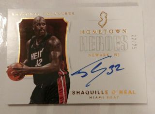 2017 - 18 National Treasures Hometown Heroes Shaquille O 