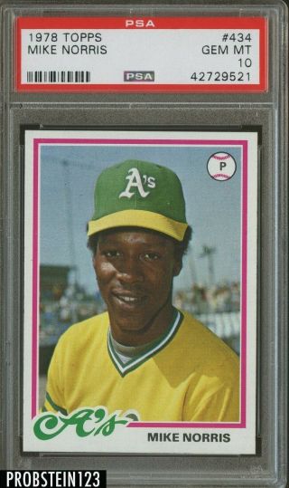 1978 Topps 434 Mike Norris Oakland A 