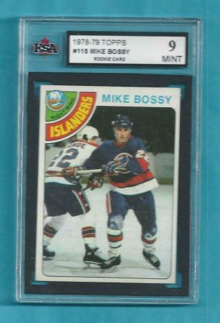1978 - 79 Topps 115 Mike Bossy Islanders Rookie Ksa 9 Only 5 Psa Higher