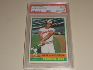 1976 Topps Baseball 175 Ken Singleton Psa 9