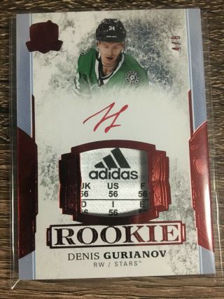 Denis Gurianov 2017 - 18 The Cup Red Rookie Auto Tag Sp 4/8 C 
