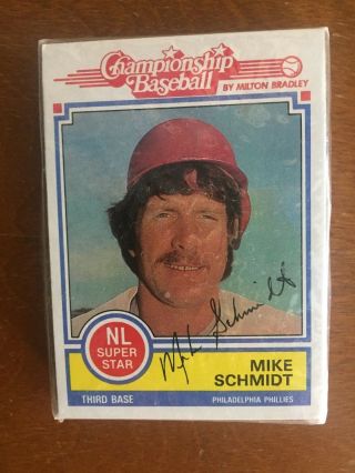 1984 Milton Bradely Baseball Card Set In Cellophane Wrapping.