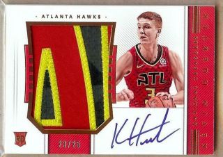 2018 - 19 National Treasures Rpa Kevin Huerter Rc Auto Patch 23/25