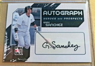 2011 In The Game Heroes Prospects Gary Sanchez Rc Ny Yankees Auto Autograph