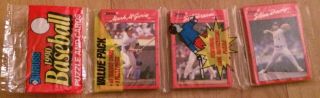1990 Donruss Baseball Card Rack Pack Mark Mcgwire Showing
