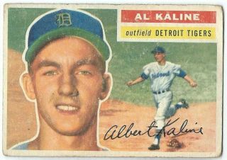 1956 Topps 20 Al Kaline Detroit Tigers