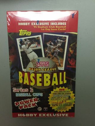 Factory 1995 Topps Baseball Series 1 Hobby Box 36 Packs -