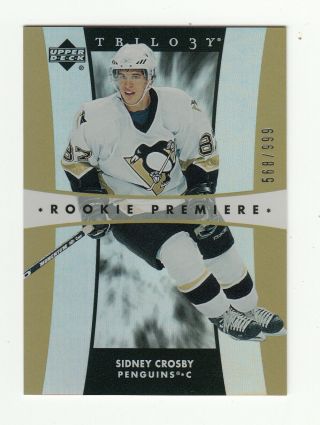 2005 - 06 Ud Trilogy Rookie Premiere,  211,  Sidney Crosby Rookie,  568/999.