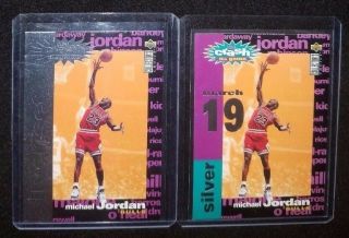 Michael Jordan 95 96 Upper Deck Crash The Game 2 Insert Silver Set Special