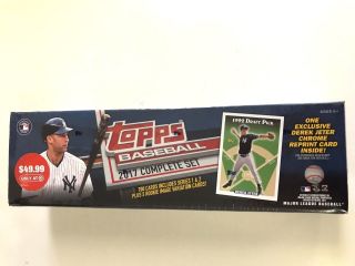2017 Topps Baseball Complete Factory Set (exclusive Derek Jeter Chrome Card)