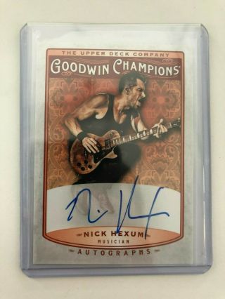 2019 Ud Goodwin Champions Nick Hexum Autograph Band 311 On Card Auto