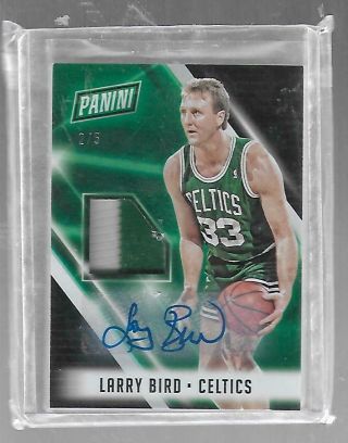 Larry Bird 2018 Panini The National Auto/patch 2/5