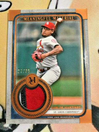 Carlos Martinez 2019 Topps Museum Meaningful Material Jersey Patch /35 Cards
