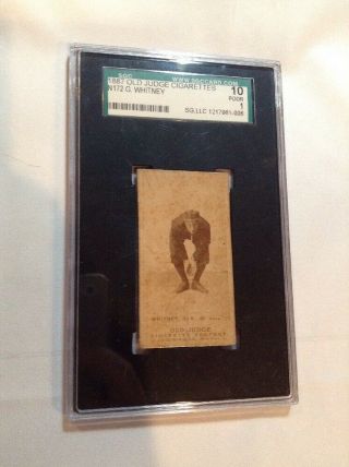 1887 Old Judge Cigarettes N172 G Whitney St Joseph Sgc 10 Poor 1 Baseball Card