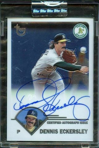Dennis Eckersley Auto Retired Signatures 2003 Topps Certified Issue Autograph