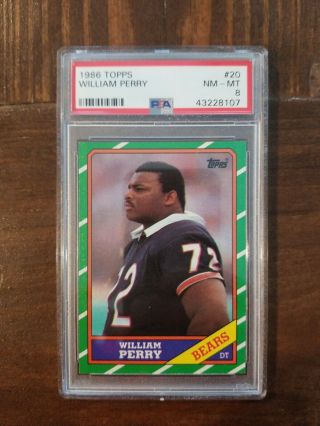 1986 Topps William Perry Psa 8